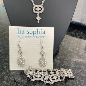 Lia Sophia Necklace, Earrings & Bracelet